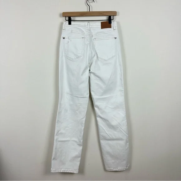 Judy Blue White Straight Leg Jeans, 28 - Picture 2 of 10